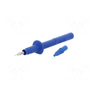 Test probe | 5A | blue | Socket size: 4mm | Plating: nickel plated