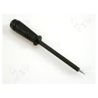 Probe tip | black | Tip diameter: 2mm | Socket size: 4mm | 60VDC | 50mΩ