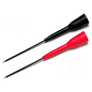Probe: for oscilloscope | red and black | Features: needle | 2mm