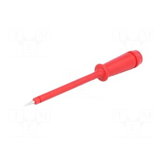 Test probe | red | Tip diameter: 2mm | Socket size: 4mm | 60VDC | 50mΩ