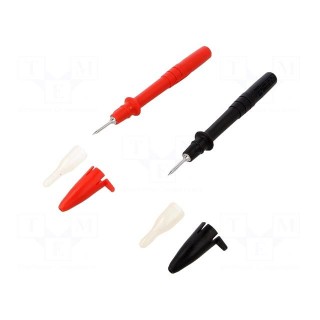 Set of measuring probes | 10A | 1kV | red and black | Bit len: 16mm