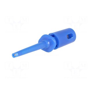 Clip-on probe | hook type | 0.3A | 60VDC | blue | Grip capac: max.1.1mm