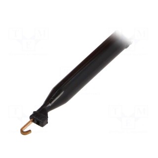 Clip-on probe | hook type | 10A | 1kVDC | black | 63mm