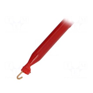Clip-on probe | hook type | 10A | 1kVDC | red | 63mm