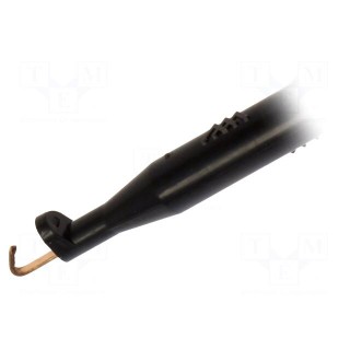 Clip-on probe | hook type | 1A | 60VDC | black | 2mm | 30VAC
