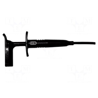 Clip-on probe | hook type | 1A | black | Contacts: steel | 1kV | 140mm