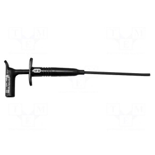 Clip-on probe | hook type | 1A | black | Contacts: steel | 1kV | 190mm