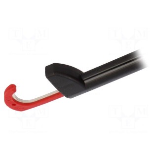 Clip-on probe | hook type | 20A | black | Grip capac: max.12.3mm | 4mm