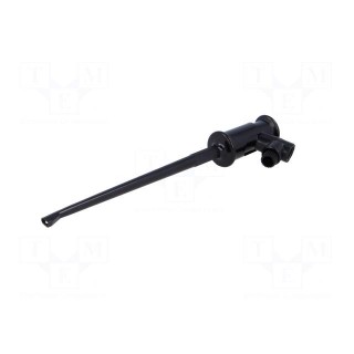 Clip-on probe | hook type | 3A | 60VDC | black | Grip capac: max.1.3mm