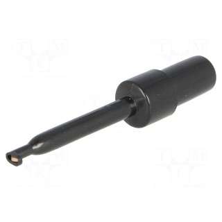 Clip-on probe | hook type | 3A | 60VDC | black | Grip capac: max.1.7mm