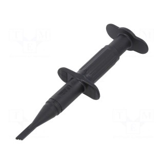 Clip-on probe | hook type | 3A | black | 1kV | 4mm | Overall len: 122mm