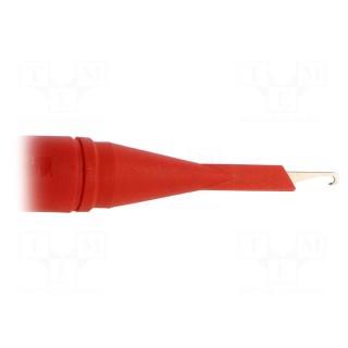 Clip-on probe | hook type | 3A | red | 1kV | 4mm | Overall len: 122mm