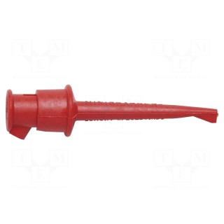 Clip-on probe | hook type | 5A | 60VDC | red | 2.29mm | 30VAC | L: 59.69mm