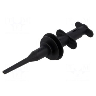 Clip-on probe | hook type | 5A | black | 8kV | 4mm | L: 178mm