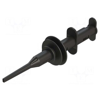 Clip-on probe | hook type | 5A | black | 8kV | 4mm | L: 178mm