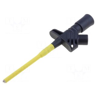 Clip-on probe | hook type | 6A | 1kVDC | black | Grip capac: max.2mm