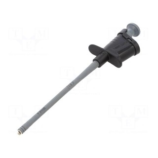 Clip-on probe | hook type | 6A | black | Plating: nickel plated | 4mm
