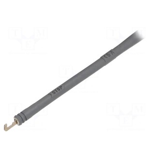 Clip-on probe | hook type | 6A | black | Plating: nickel plated | 4mm