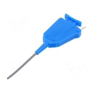 Clip-on probe | pincers type | 1A | 60VDC | blue | 0.8mm | 30VAC