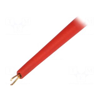 Clip-on probe | pincers type | 1A | red | 300V | 2mm | Overall len: 75mm