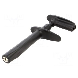 Clip-on probe | pincers type | 20A | black | 1kV | 4mm