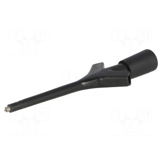 Clip-on probe | pincers type | 2A | 60VDC | black | 0.64mm | 30mΩ