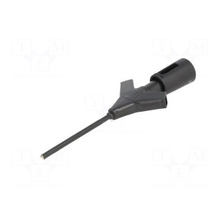 Clip-on probe | pincers type | 2A | 60VDC | black | Grip capac: max.2mm