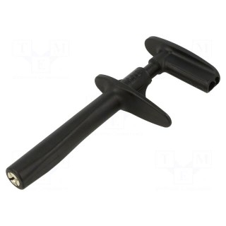 Clip-on probe | pincers type | 30A | black | 1kV | 4mm