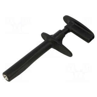 Clip-on probe | pincers type | 32A | black | 1kV | 4mm