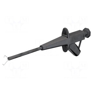 Clip-on probe | pincers type | 4A | black | 1kV | 4mm