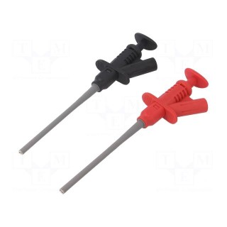 Clip-on probe | pincers type | 5A | 165mm | banana 4mm socket