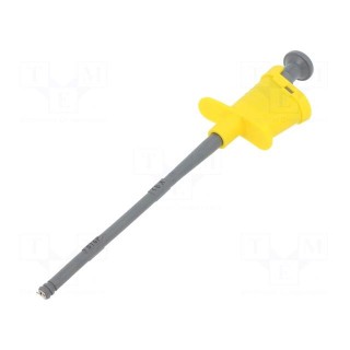 Clip-on probe | pincers type | 6A | yellow | Grip capac: max.4.5mm