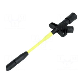 Clip-on probe | with puncturing point | 10A | 60VDC | black | 4mm | 80MΩ