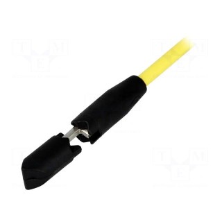 Clip-on probe | with puncturing point | 10A | 60VDC | black | 4mm | 80MΩ