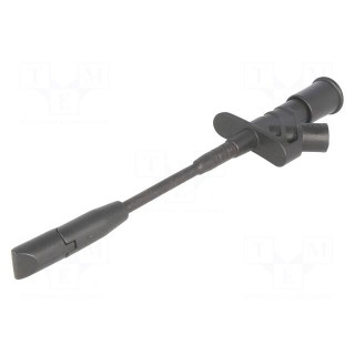 Clip-on probe | with puncturing point | 10A | black | 4mm