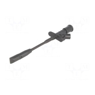 Clip-on probe | with puncturing point | 10A | black | 4mm