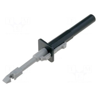 Clip-on probe | with puncturing point | 10A | black | 4mm | Ø: 4mm