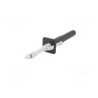 Clip-on probe | with puncturing point | 10A | black | 4mm | Ø: 4mm