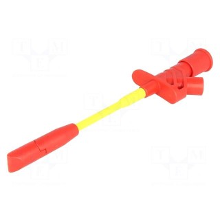 Clip-on probe | with puncturing point | 10A | red | 4mm