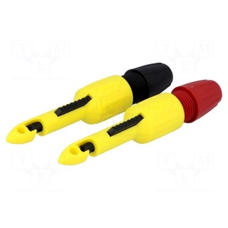 Clip-on probe | with puncturing point | 1A | 70VDC | red and black