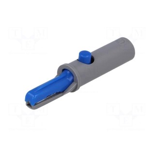 Crocodile clip | 6A | 60VDC | blue | Grip capac: max.7.5mm | 930126102