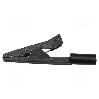 Crocodile clip | 10A | Grip capac: max.11mm | Overall len: 41mm | plug