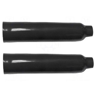 Insulator | black | Application: BU-41 | Mat: PVC | 107mm | 2pcs.