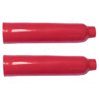 Insulator | red | Application: BU-41 | Mat: PVC | 107mm | 2pcs.