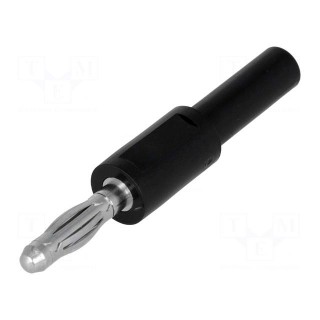 Adapter | banana 2mm socket,banana 4mm plug | 10A | 70VDC | red | 52mm
