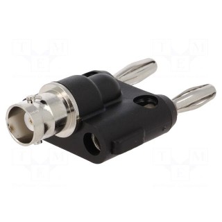 Adapter | BNC socket,banana 4mm plug x2 | 500VAC