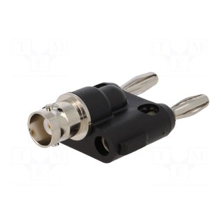 Adapter | BNC socket,banana 4mm plug x2 | 500VAC