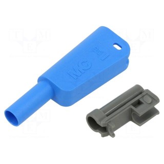 Case | 32A | blue | 55.4mm | for banana plugs