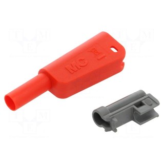 Case | 32A | red | 55.4mm | for banana plugs