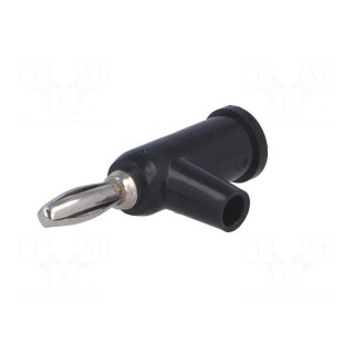 Plug | 4mm banana | 24A | 60VDC | black | Connection: 4mm socket | 39mm
